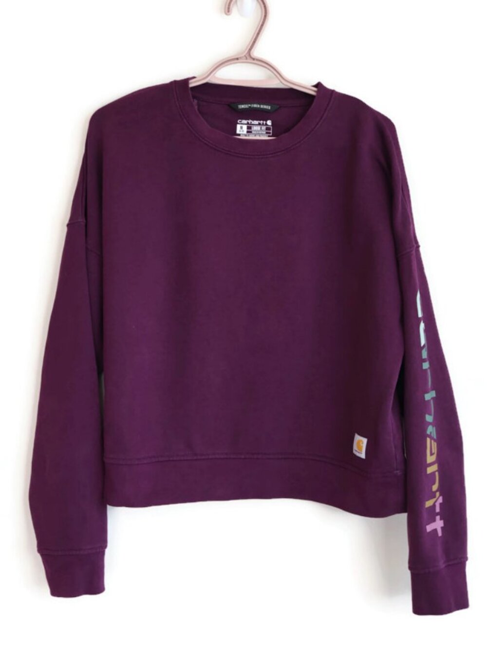 Size M - Carhartt TENCEL™ Fiber Series - Sleeve Graphic Sweatshirt - Eggplant - Picture 2 of 16